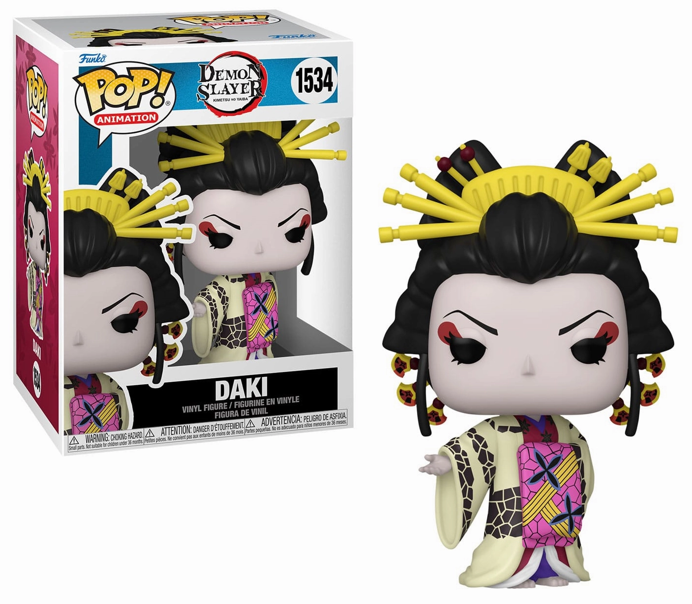 Collectible Sculpture Unicorn Statue POP! Animation: Demon Slayer: Kimetsu No Yaiba #1534 Daki Vinyl Figure