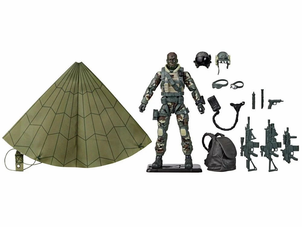 Hasbro G.I. Joe Classified Series 60th Anniversary Halo (High Altitude Low Opening) Jumper Action Figure Gift Bundle