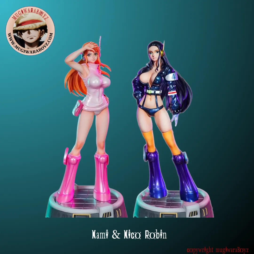 Kids Room Non toxic Figurine One Piece - Nami / Robin - Egghead