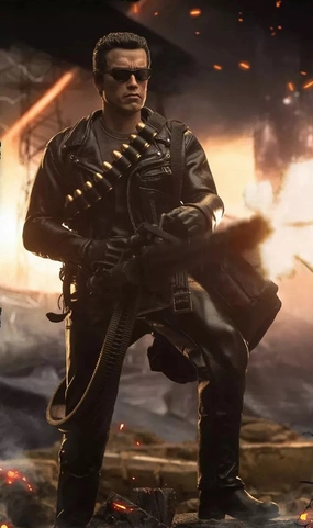 Full Set Chibi Collection Present Toys 1/6 Future Warrior T800 Sixth Scale Action Figure PT-39