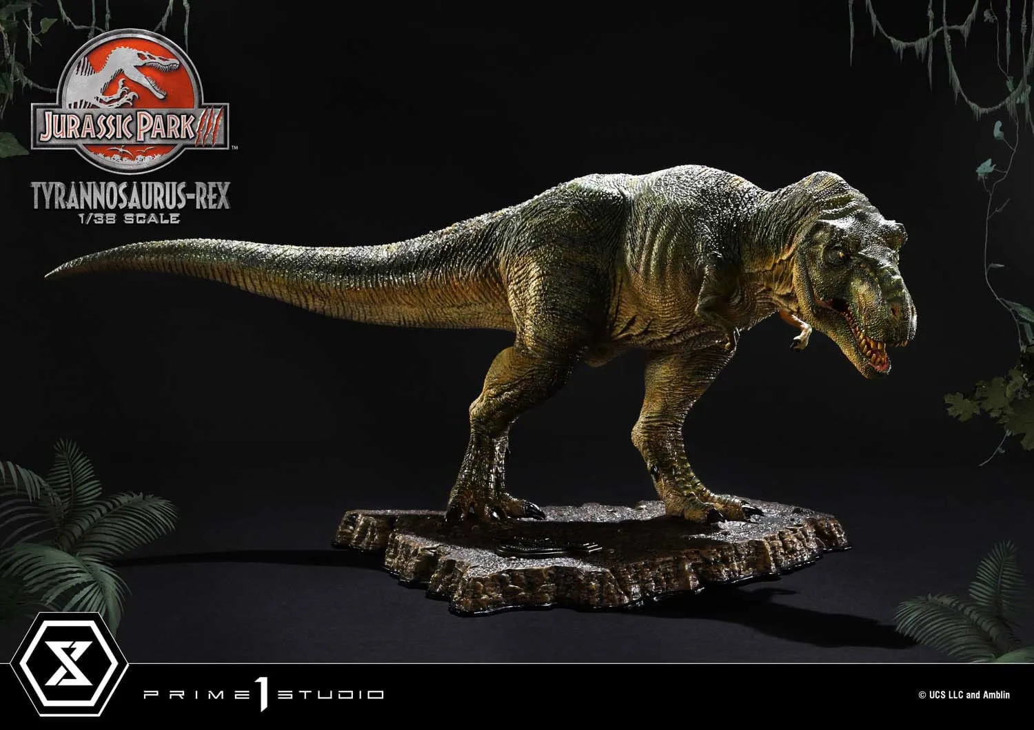 Prime 1 Studio Jurassic Park III T-Rex Prime Collectibles 1/38 PVC Statue Regulation Comply