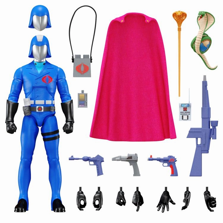 Luxury Gift Fantasy Character Super7 G.I. Joe Ultimates Cobra Commander Action Figure