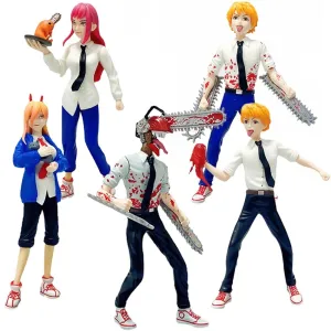 Pilot Model Chainsaw Man Big Size Set Of 5 Action Figures | 18-19 Cms |