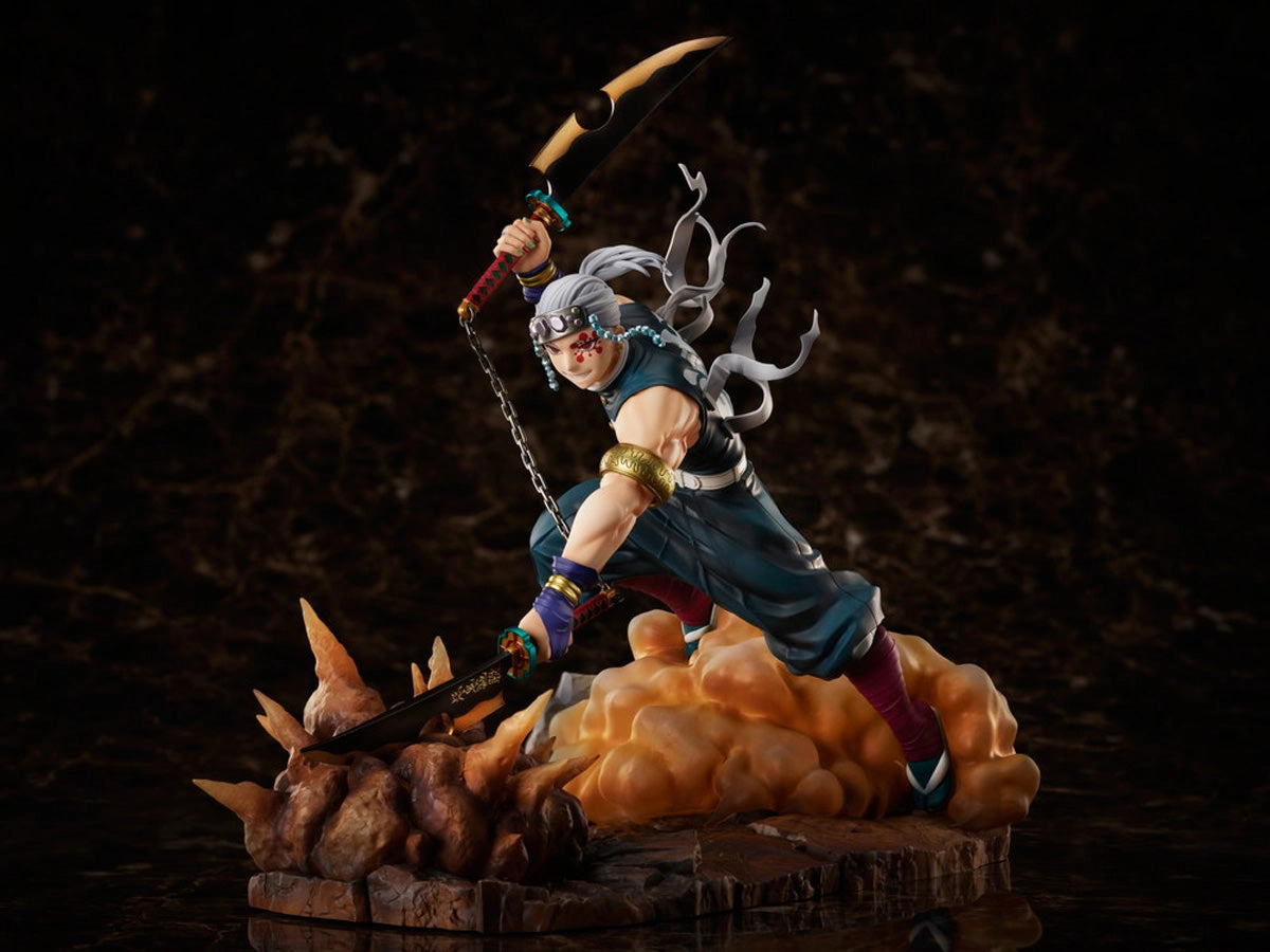 Aniplex 1/8 Demon Slayer: Kimetsu no Yaiba Tengen Uzui Scale Statue Figure Collectible Item Pearlescent Shine