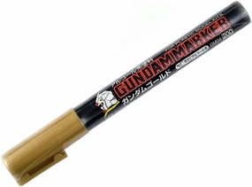 Gundam Marker GM04 Gold - Chisel Tip Marker Paint Pen Movie Hobby Stone Statue