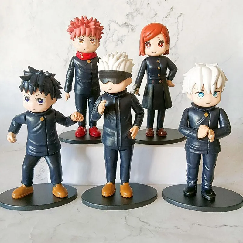 Enthusiast Grade PVC Merchandise Jujutsu Kaisen Big Set of 5 Action Figure Gojo Satoru Yuji Itadori [15 CM]
