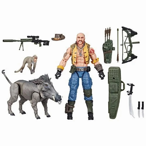 Hasbro G.I. Joe Classified Series #125 Dreadnok Gnawgahyde and Pets Porkbelly & Yobbo Action Figure Kitchen Decor