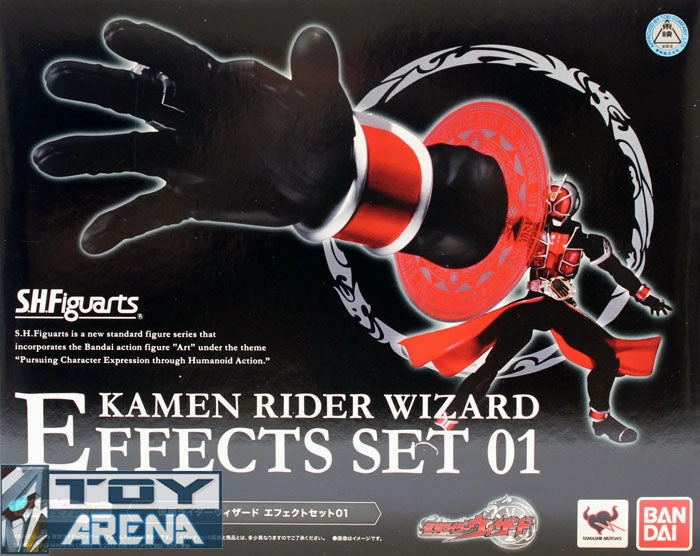 Model Kit Anime Showcase S.H. Figuarts Masked Kamen Rider Wizard Effect Set 01 Bandai Exclusive Action Figure