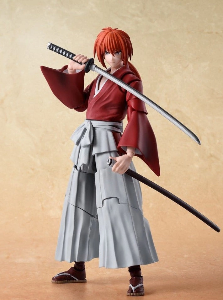 S.H. Figuarts Rurouni Kenshin: Meiji Swordsman Romantic Story Kenshin Himura Action Figure Miniature Collectible