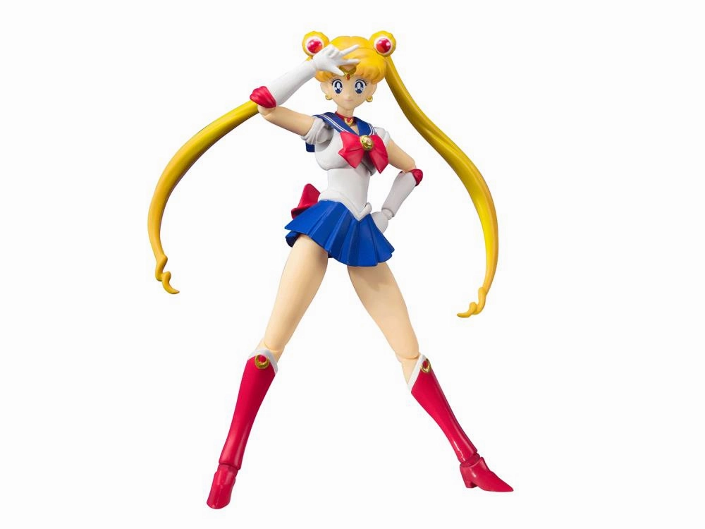 S.H. Figuarts Sailor Moon Animation Color Edition Sailor Moon Action Figure Miniature Display