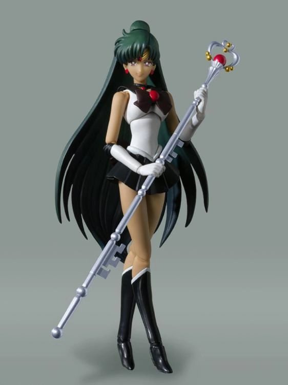 S.H. Figuarts Sailor Pluto Animation Color Edition Sailor Moon Action Figure Art Sculpture Designer Collection