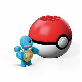 Mega Construx Pokemon Buildable Squirtle Figure & Poke Ball Mammal Figure Daily Decor