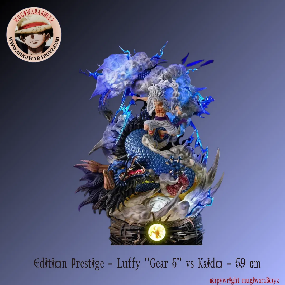 Game Character Fantasy Goods Figurine One Piece - Edition Prestige - Luffy "Gear 5" vs Kaido