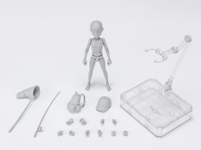 DIY Model Gaming Model S.H. Figuarts Man Boy Male Body Kun (Ken Sugimori Edition ) DX Gray Action Figure