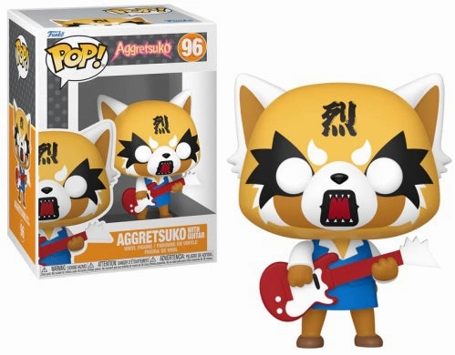 Vinyl Statue Year Round AGGRETSUKO - POP Sanrio #96 - Aggretsuko With Guitar