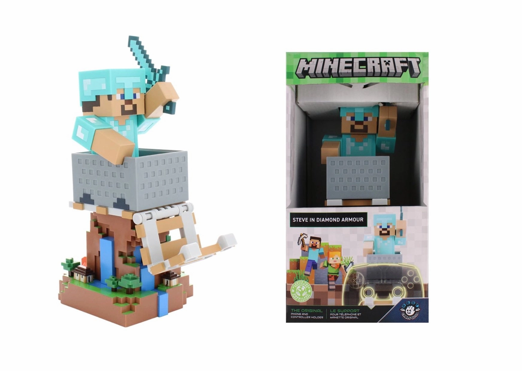 Collectible Product Anime Series MINECRAFT - Steeve in Armour - Controller & Phone Support - 20cm