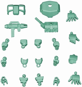 Art Statue Evergreen Product SDCS OP-08 Cross Silhouette Booster Frame (Green) Model Kit