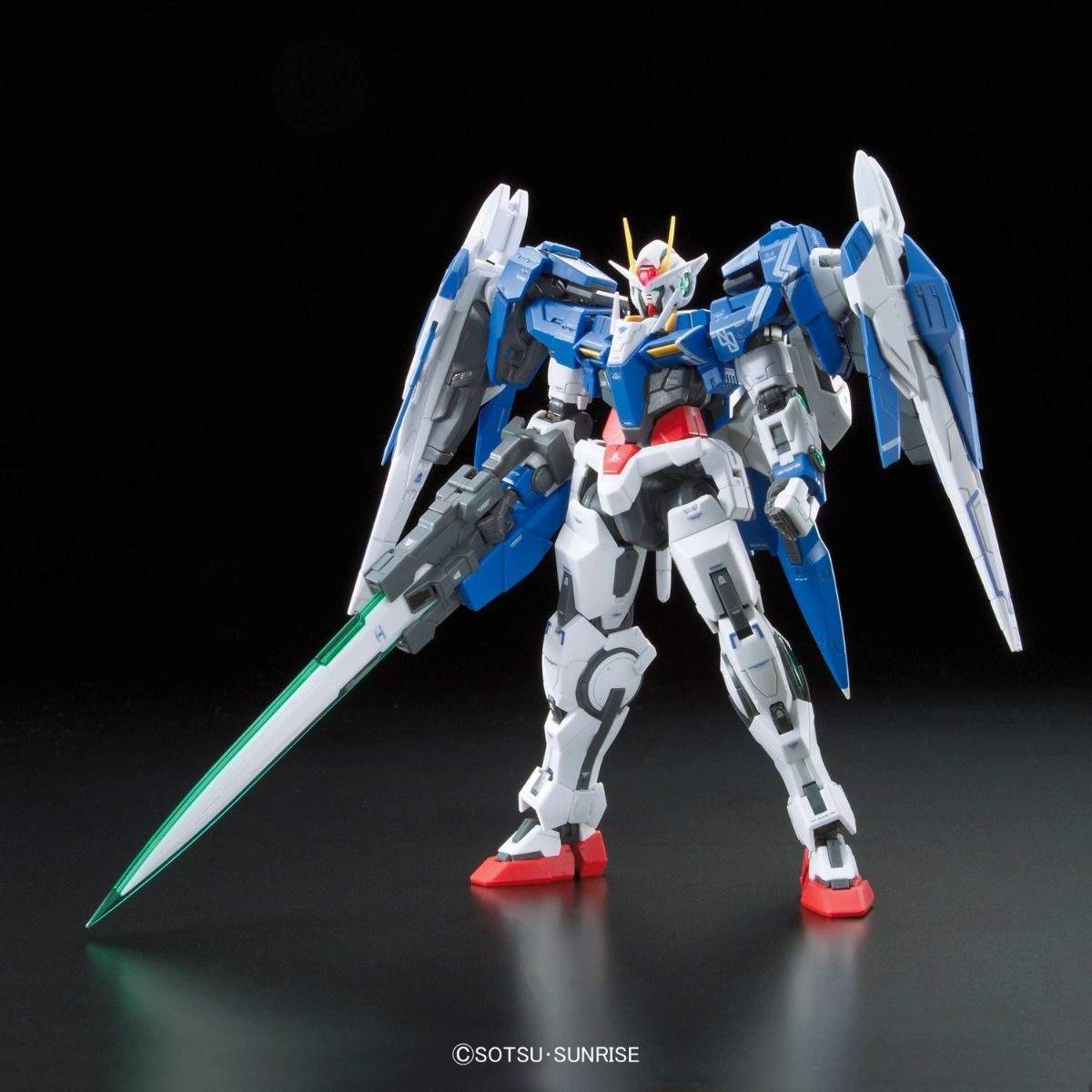 Sound Effect Limited Collectible Gundam 1/144 RG #18 Gundam 00 GN-0000 GNR-010 00 Raiser Model Kit