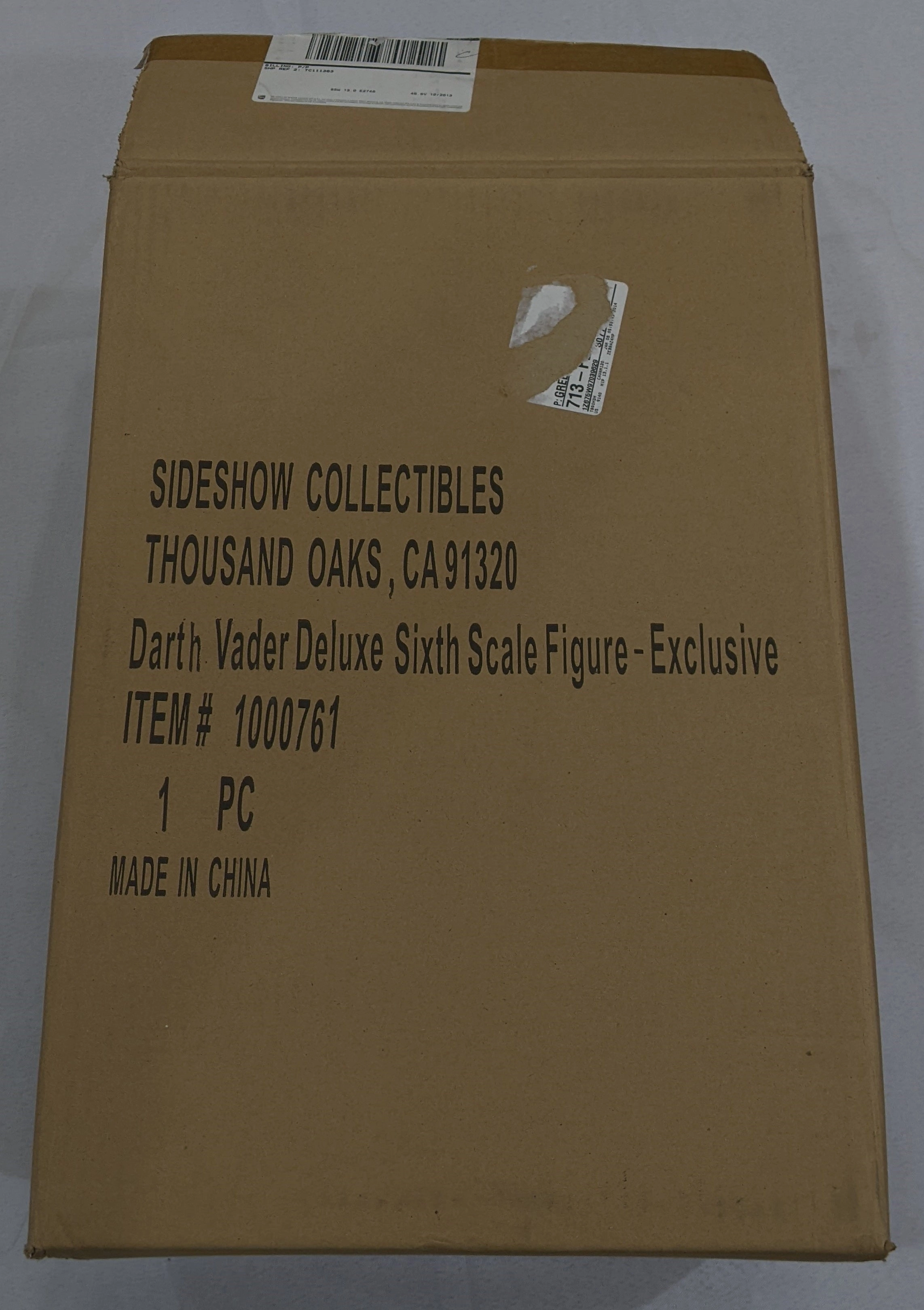Character Statue Sideshow Collectible 1/6 Star Wars Darth Vader Deluxe Sixth Scale Figure *Open Box*
