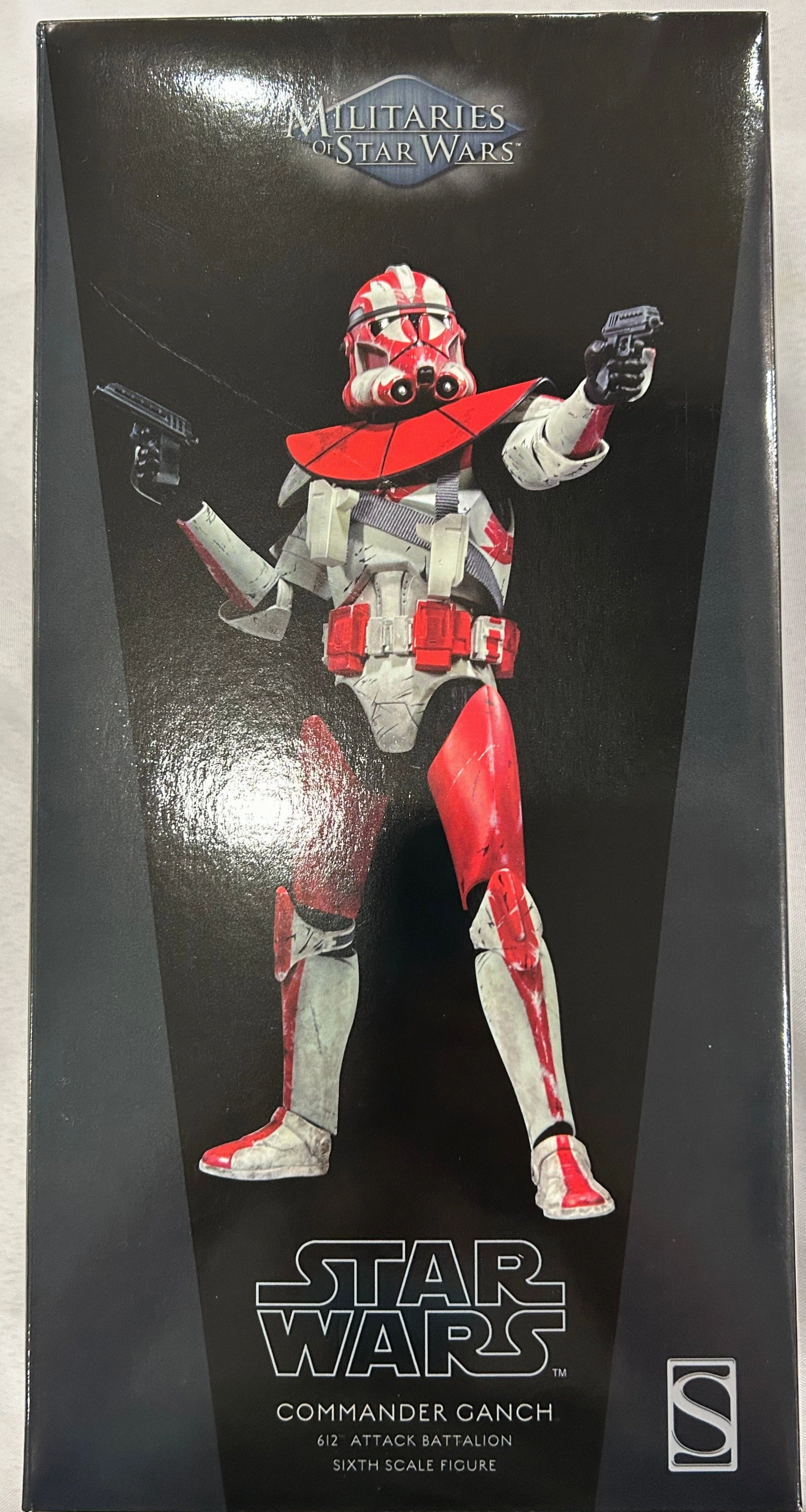 Therapeutic Hobby Sideshow Collectible 1/6 Star Wars Militaries of Star Wars 612th Attack Battalion Commander Ganch Sixth Scale Figure *Open Box*