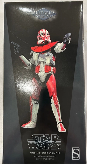 Therapeutic Hobby Sideshow Collectible 1/6 Star Wars Militaries of Star Wars 612th Attack Battalion Commander Ganch Sixth Scale Figure *Open Box*
