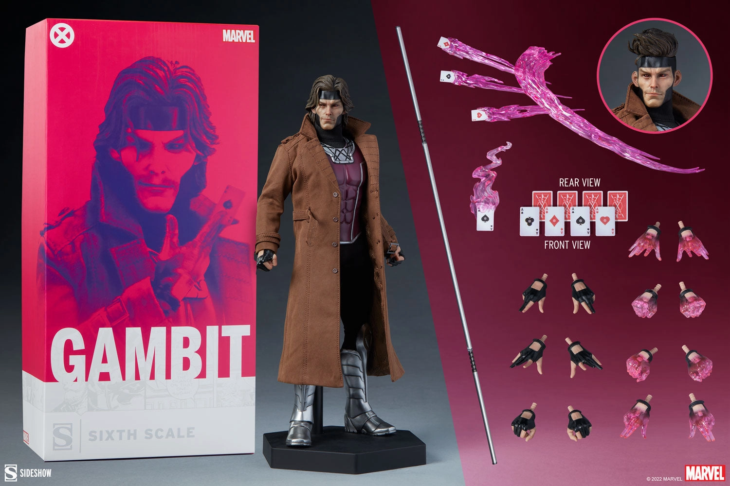 Sideshow Collectibles 1/6 Marvel Comics Gambit Deluxe Sixth Scale Figure Vinyl Merchandise