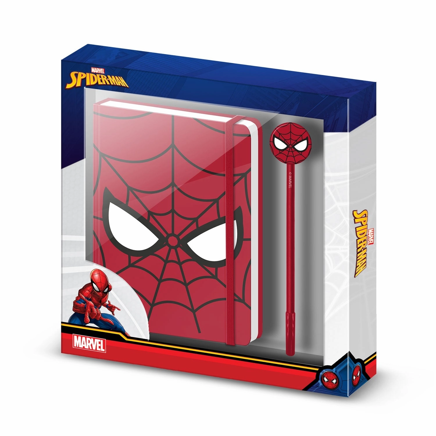 SPIDER-MAN - Gift Box - A5 Notebook   Pen Character Collection Award Trophy