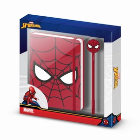 SPIDER-MAN - Gift Box - A5 Notebook   Pen Character Collection Award Trophy