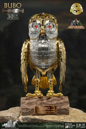 Star Ace Toys Ray Harryhausen's Bubo the Mechanical Owl Chrome Version Soft Vinyl Statue Self Esteem Nirvana Touch