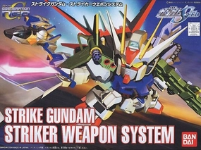 Superhero Object Mid Century Gundam SD BB #259 Strike Gundam Weapon Set (Perfect Strike) Seed Model Kit