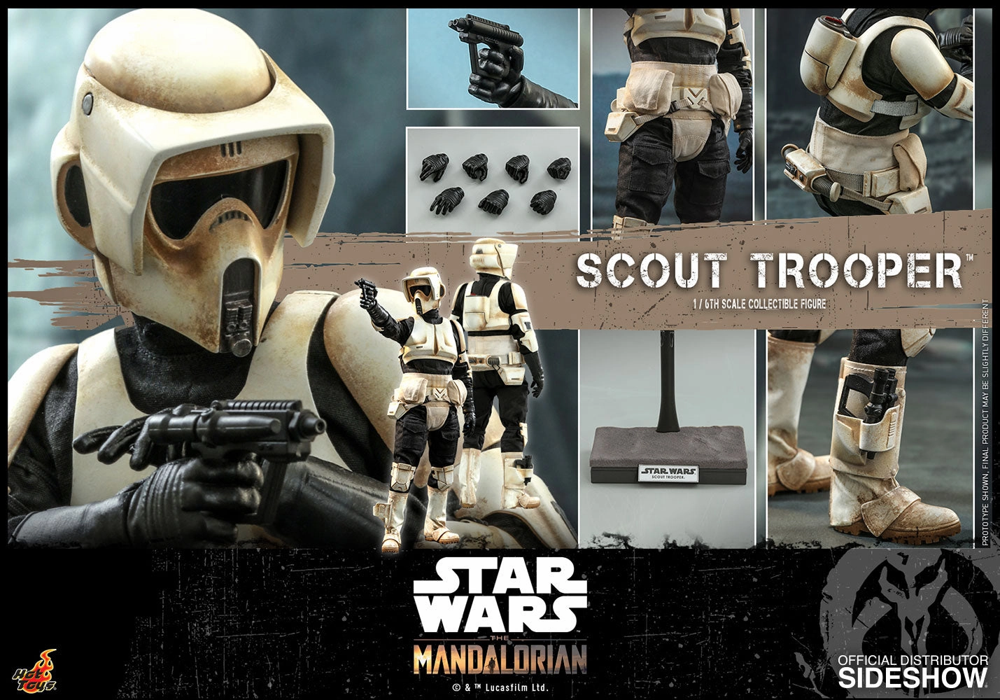 Hot Toys 1/6 The Mandalorian Scout Trooper Scale Figure TMS016 Ancient Sculpture Robot Toy