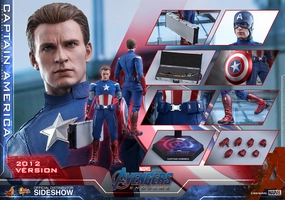 Hot Toys 1/6 Avengers: Endgame Captain America 2012 Ver. Sixth Scale Figure MMS563 Minimalist Design