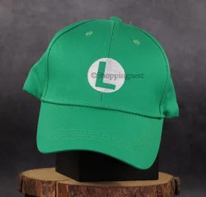 Balance training Animal Friend Super Mario Bros Luigi ADULT Hat Green Cap Costume cosplay Halloween hat baseball cap