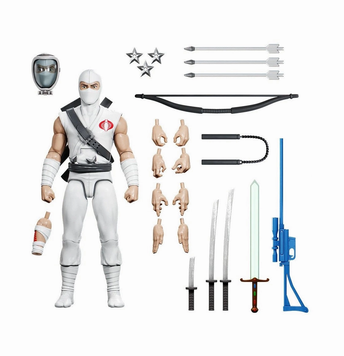 Movie Piece Poseable Figure Super7 G.I. Joe Ultimates Storm Shadow Action Figure