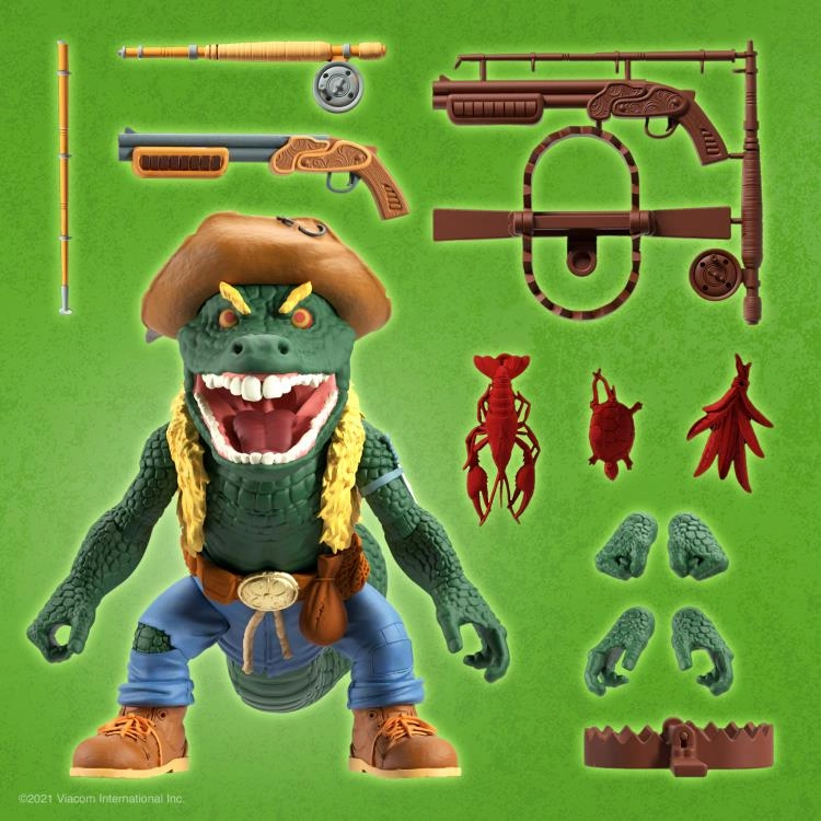 Super7 TMNT Teenage Mutant Ninja Turtles Ultimates Leatherhead Action Figure Miniature Collectible