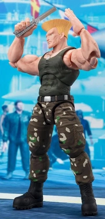 S.H. Figuarts Street Fighter 6 Guile (Outfit 2) Action Figure Chibi Character