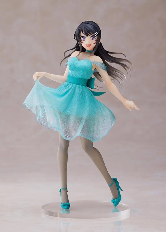 Taito Coreful Mai Sakurajima (Clear Dress Ver.) Rascal Does Not Dream of Bunny Girl Figure Statue Interactive Toy