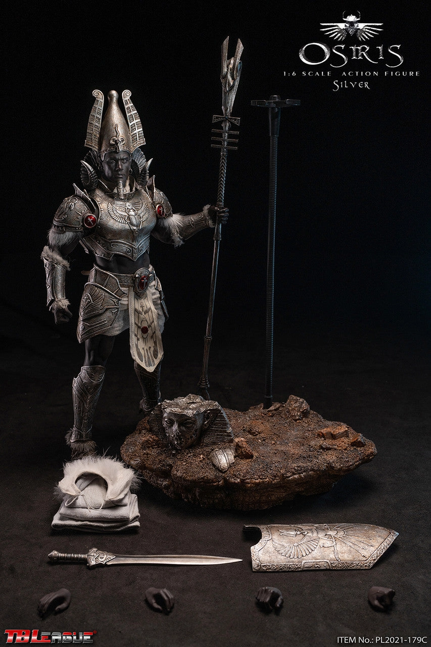 Limited Display TBLeague Phicen 1/6 Ancient Egyptian God of the Dead Osiris Silver Action Figure PL-2021-179C