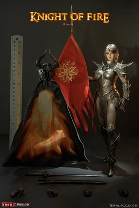 Fictional Character TBLeague Phicen 1/6 Knight of Fire Black Sixth Scale Action Figure PL2020-173C