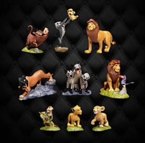 The Lion King| Set Of 9 PVC Action Figures | 10 Cms | Game Character Sentimental Value