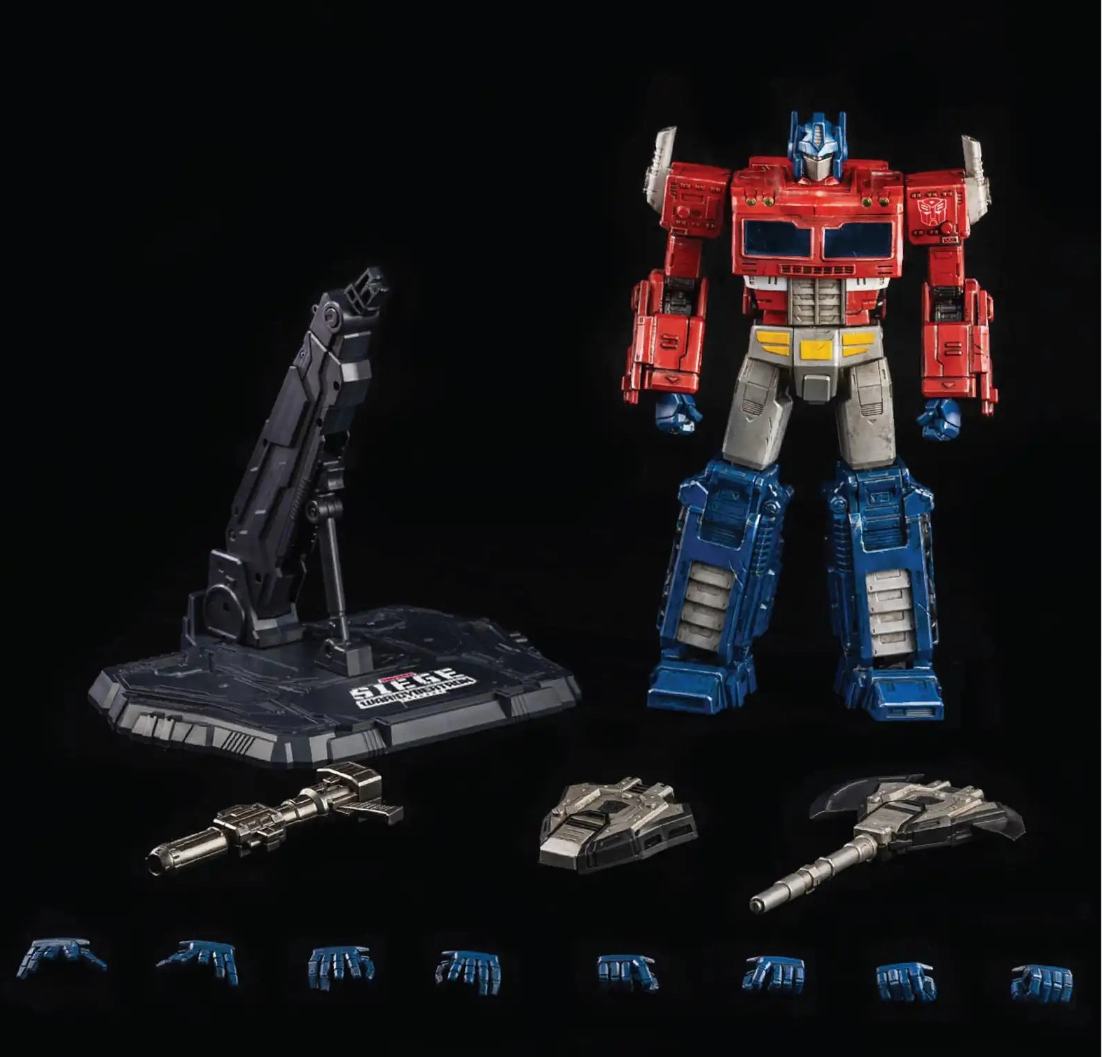 ThreeZero Transformers War for Cybertron Trilogy Optimus Prime DLX Scale Figure PC Game Established Maker