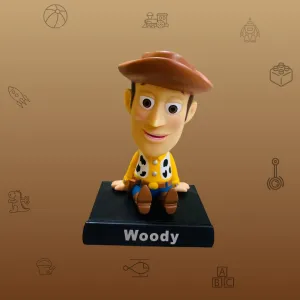 Bookshelf Accent Toy Story | Woody Bobblehead With Mobile Holder | 13.5 Cms |