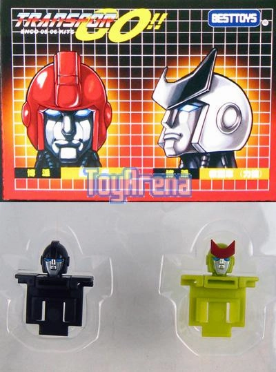 Vinyl Item Transformers e-Hobby Ironhide & Ratchet Custom Heads Black and Green Version