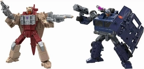 Transformers Generations Legacy United Deluxe Doom'n Destruction Collection 2 Pack (Prime Universe Breakdown, Windsweeper) Action Figure Gaming Article Robot Collectible