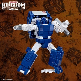 Transformers Generations War For Cybertron: Kingdom Deluxe Autobot Pipes Action Figure WFC-K32 Pop Icon