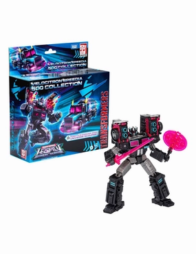 Transformers Legacy Velocitron Speedia 500 Collection Leader Class Scourge Black Action Figure Holiday Ornament