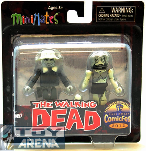 Art Display Limited Unit Minimates The Walking Dead Winter Coat Dale and Female Zombie Comic Fest 2012