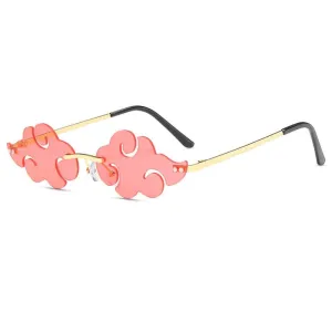 Naruto Akatsuki Red Cloud Shaped Unisex Sunglasses Anime Merchandise Modern Technique