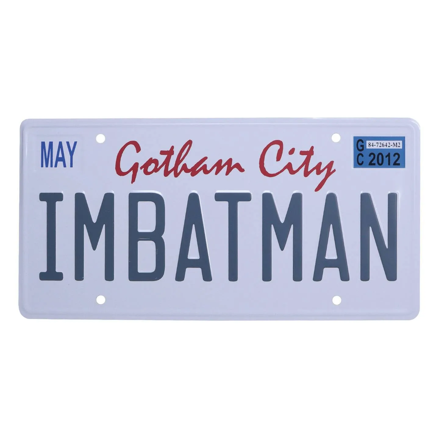 DC COMICS BATMAN NUMBER PLATE TIN SIGN High End Insect Model