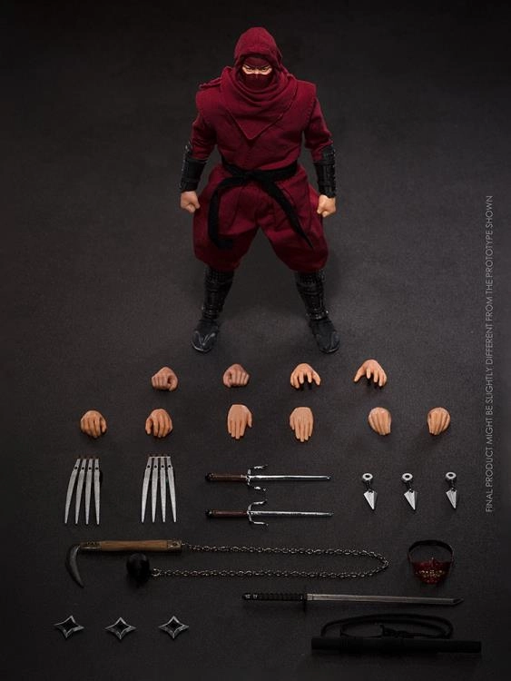 Handmade Sculpture Robot Decor VToys 6inch  1/12 Shadow Ninja (Red) Scale Action Figure